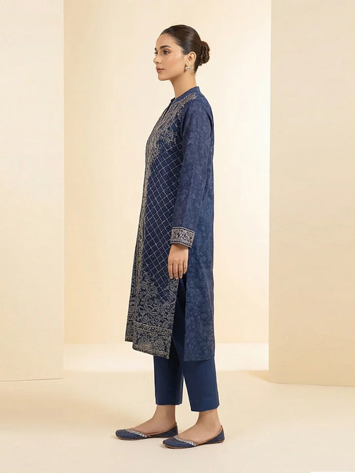 Salitex Women Embroidered Chiffon 2 Piece Suit LPS24LFT001 - Summer Collection