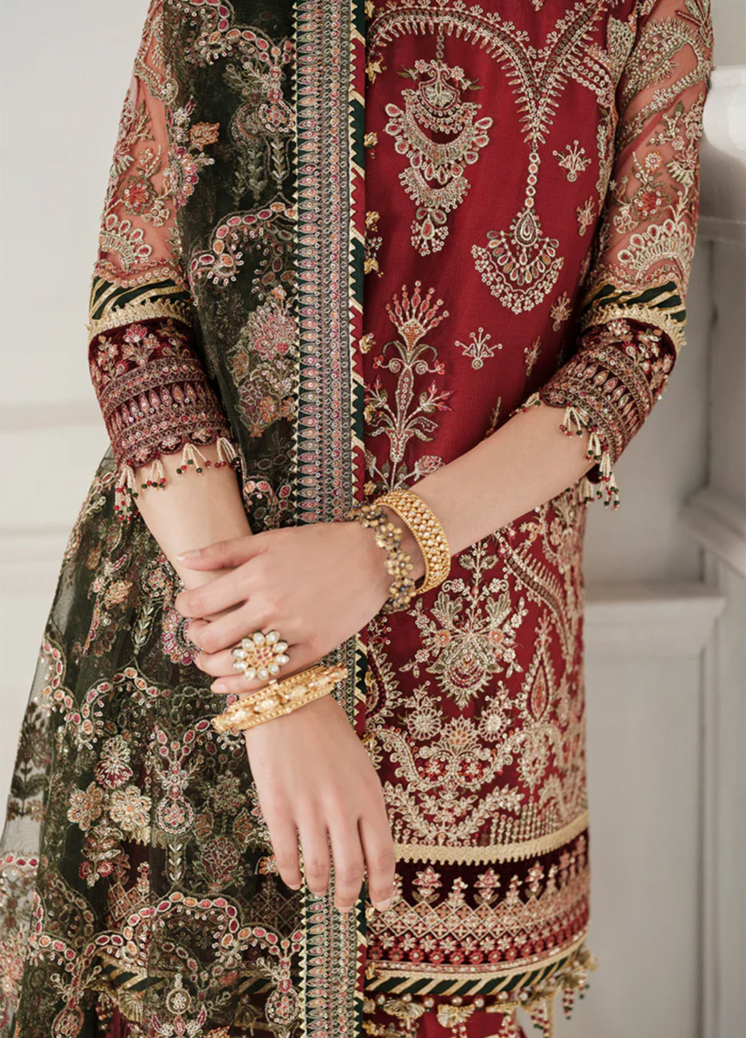 Chantelle by Baroque Unstitched Embroidered Net 3 Piece Suit BQ26UCF CH10-D07 - Festive Collection