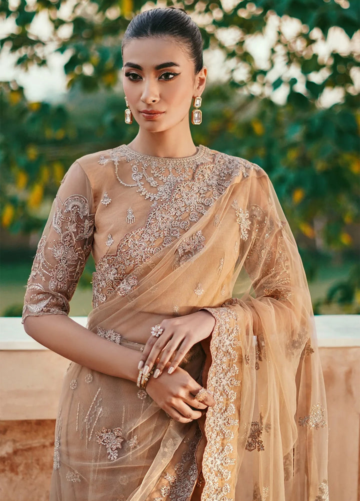 Florent Embroidered Organza Suits Unstitched 3 Piece FL25FU FL-07 - Formals Collection