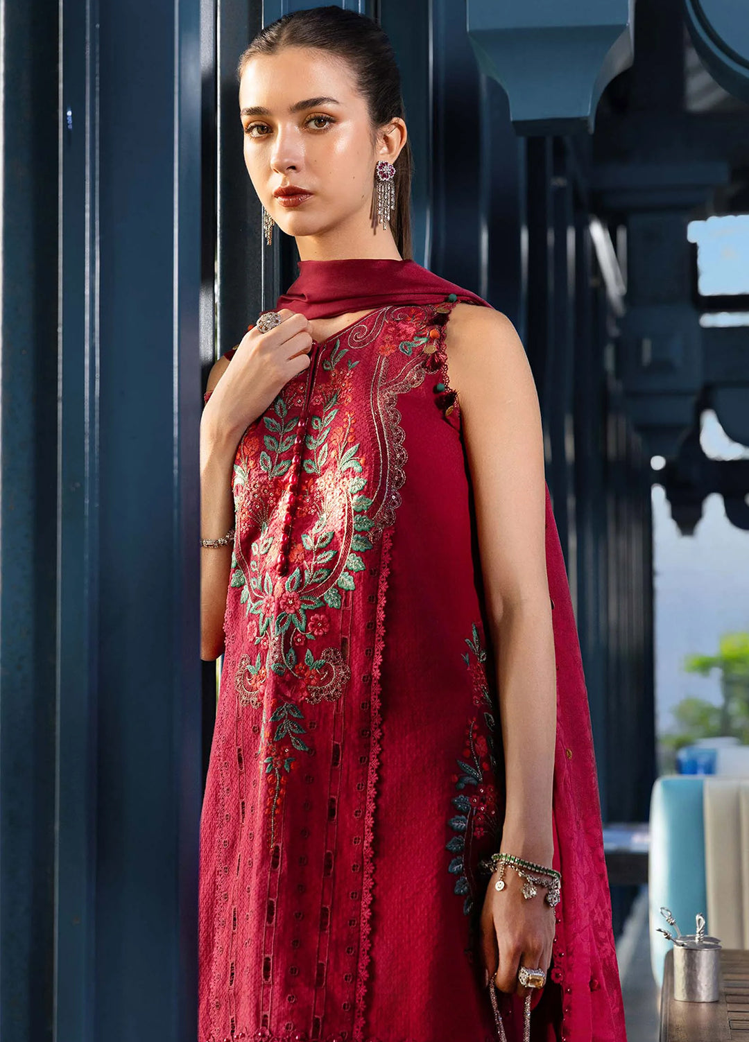 Maria B Unstitched Embroidered Lawn 3 Piece Suit MB26ULE D5 - Eid Collection