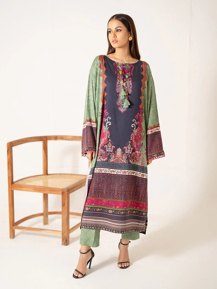 Salitex Women Printed Cottel 2 Piece Suit SPW6AP018 - Winter Collection