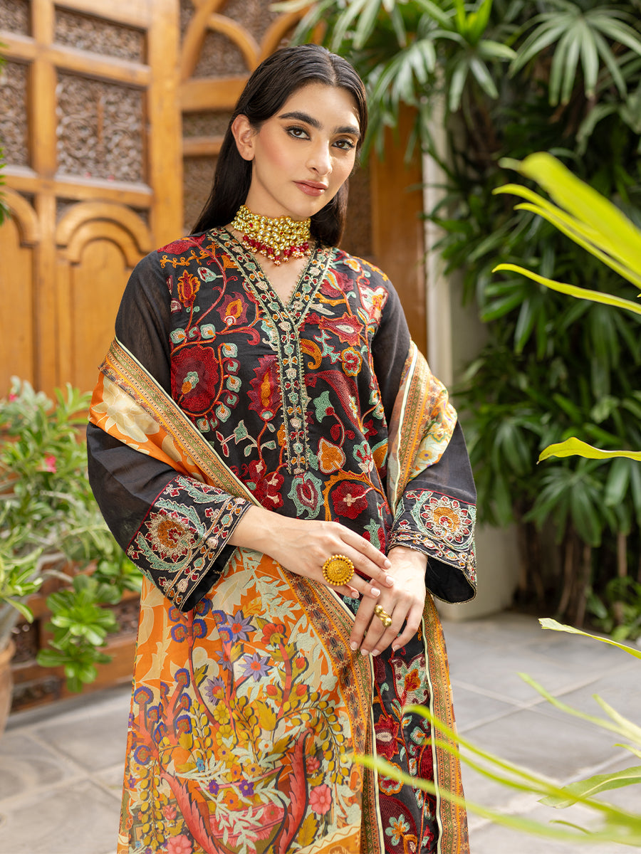 Salitex Women Embroidered Organza 3 Piece Suit WRS3SA24AN24 - Summer Collection