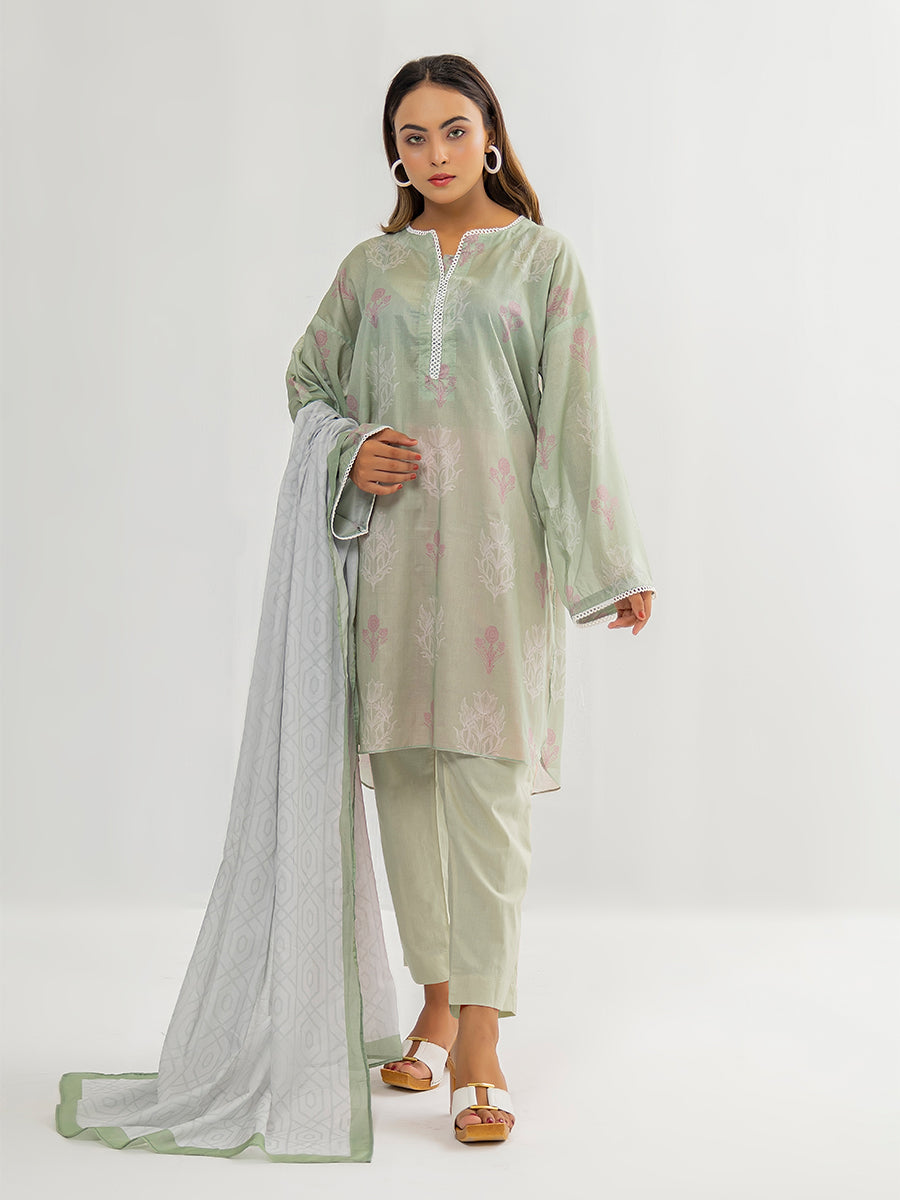 Salitex Women Printed Cambric 2 Piece Suit CPS24LFT002 - Winter Collection