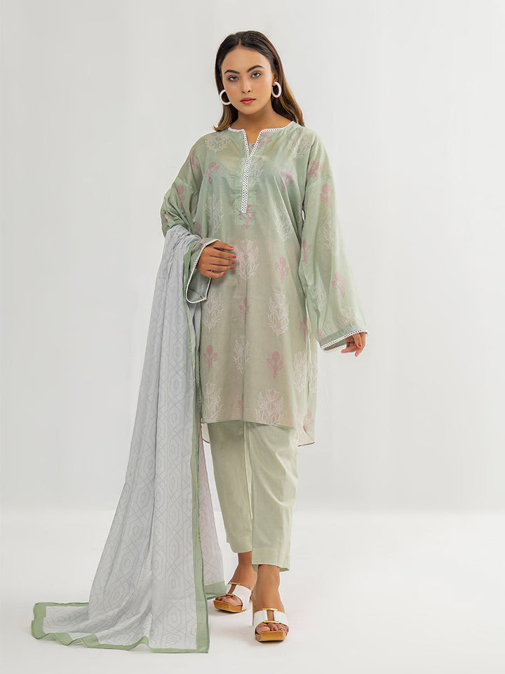 Salitex Women Printed Cambric 2 Piece Suit CPS24LFT002 - Winter Collection