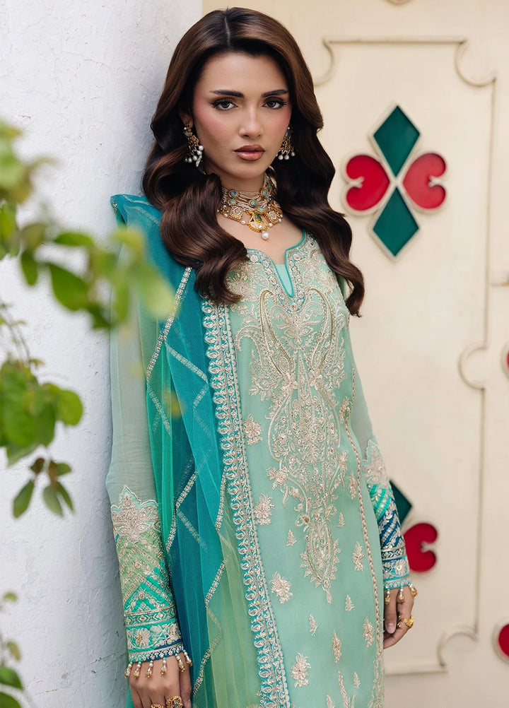 Celine by Charizma Unstitched Embroidered Chiffon 4 Piece Suit CHR26UC Celine CCE6-01 - Festive Collection