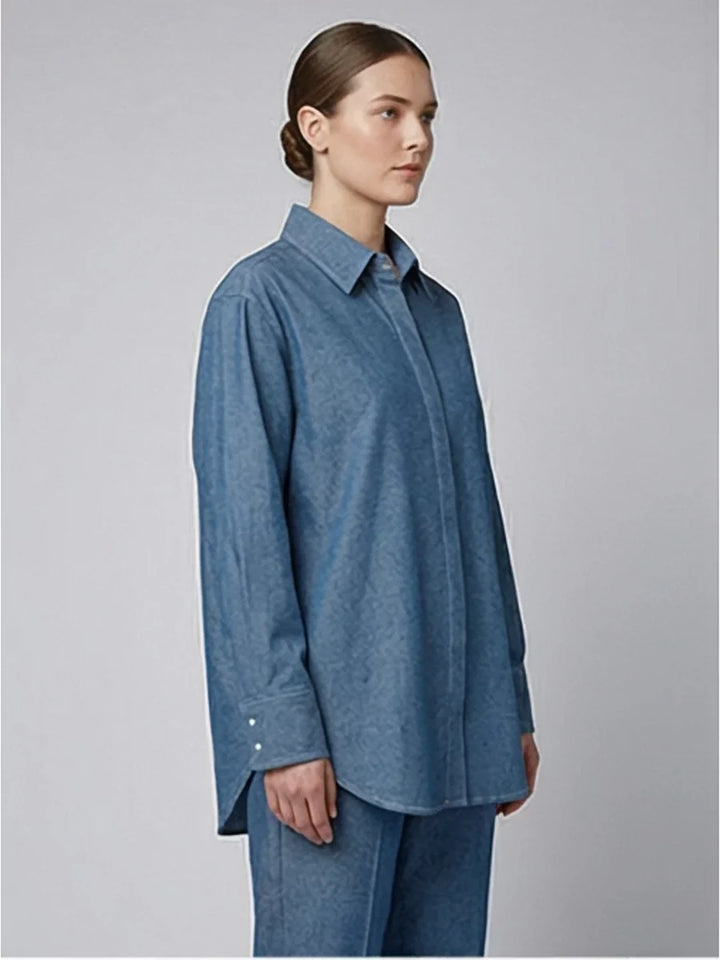 Salitex Women Solids Denim 1 Piece Shirt WP7L1PBE486 - Winter Collection