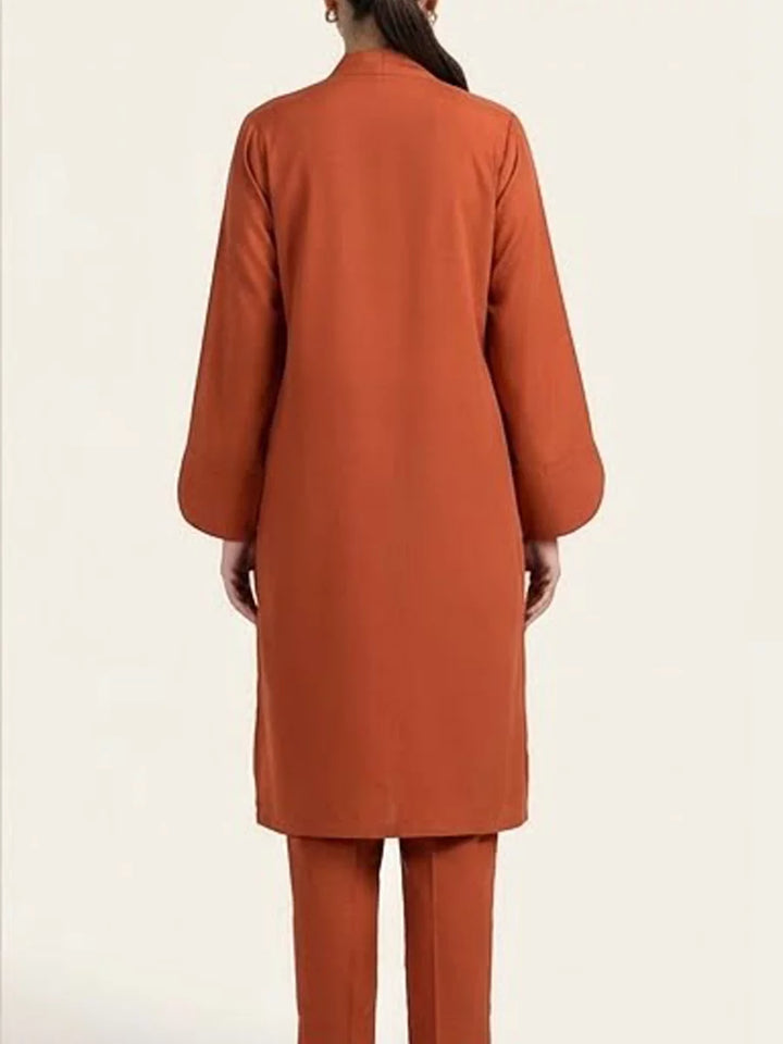 Salitex Women Solids Crepe 2 Piece Suit SS25PBC690 - Summer Collection