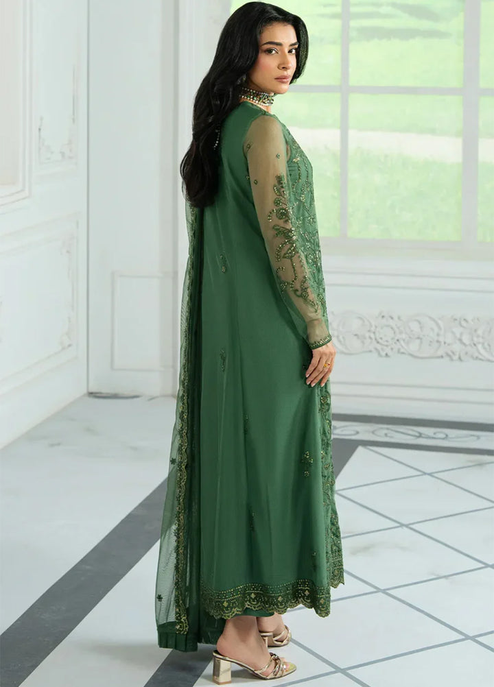 Inara by Zarif Embroidered Net Suits Unstitched 3 Piece ZR25UF ZRI-07 Aslaan - Formals Collection