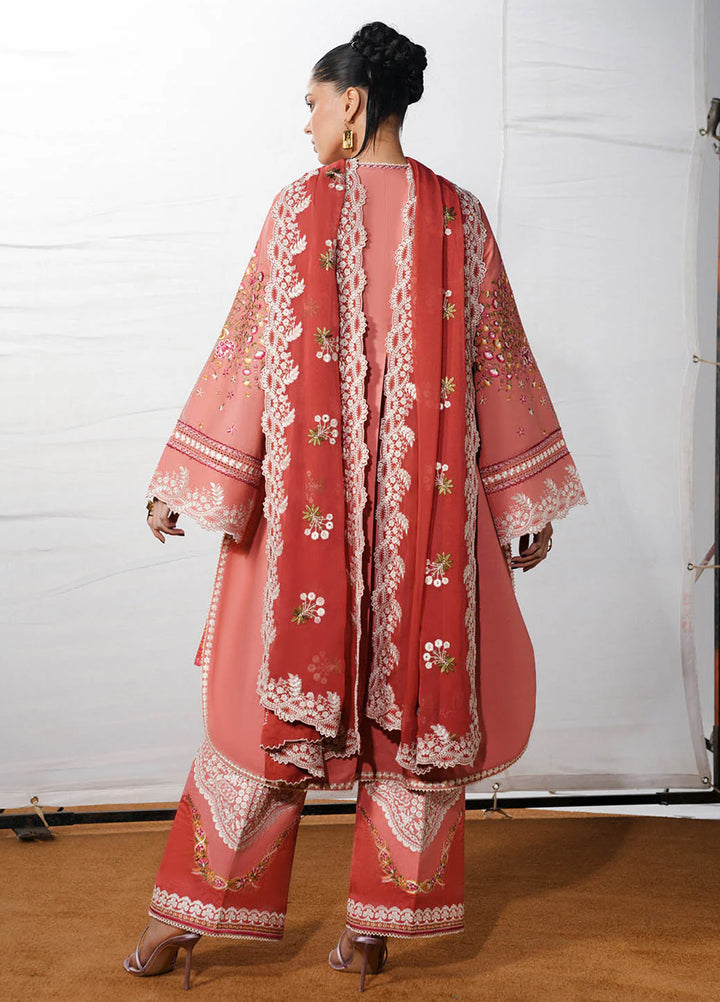 Jugnu by Hussain Rehar Unstitched Embroidered Cotton 3 Piece Suit HR26UJC DINAZ - Festive Collection