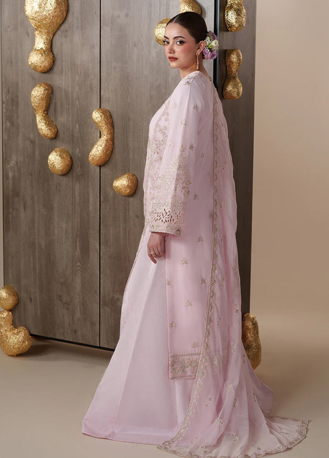 Nouvelle by Emaan Adeel Unstitched Embroidered Chiffon 3 Piece Suit EA26UNC Luxe - Festive Collection