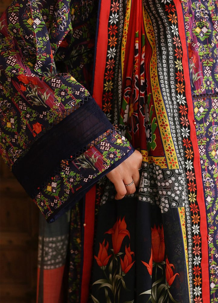 Amaya by Zaha Unstitched Printed Lawn 3 Piece Suit ZK26UAL Veda APL26-08 - Casual Collection