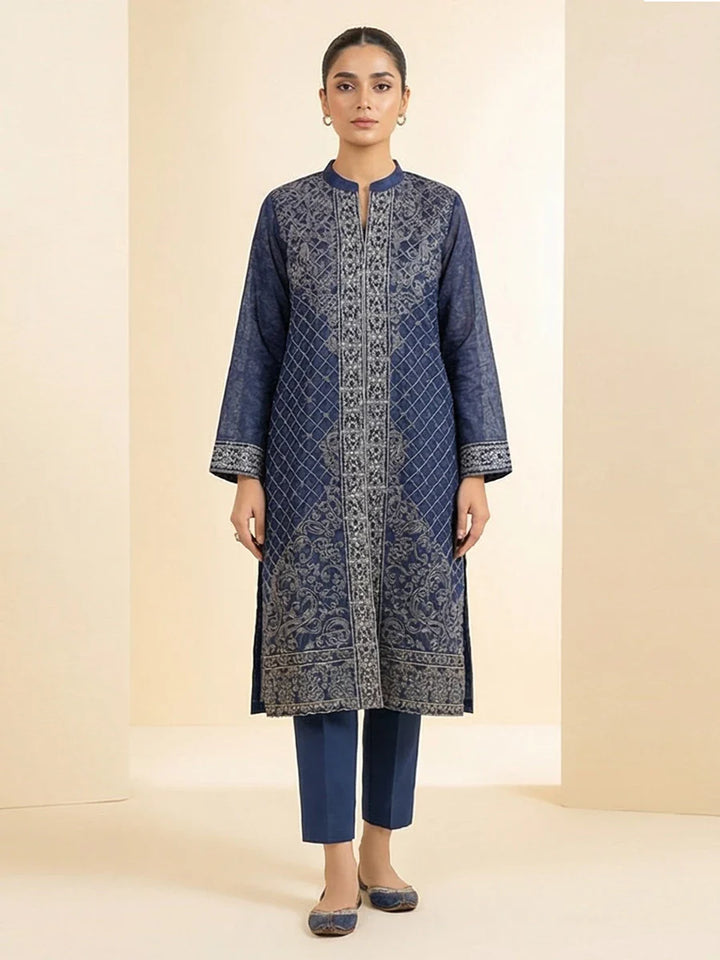 Salitex Women Embroidered Chiffon 2 Piece Suit LPS24LFT001 - Summer Collection