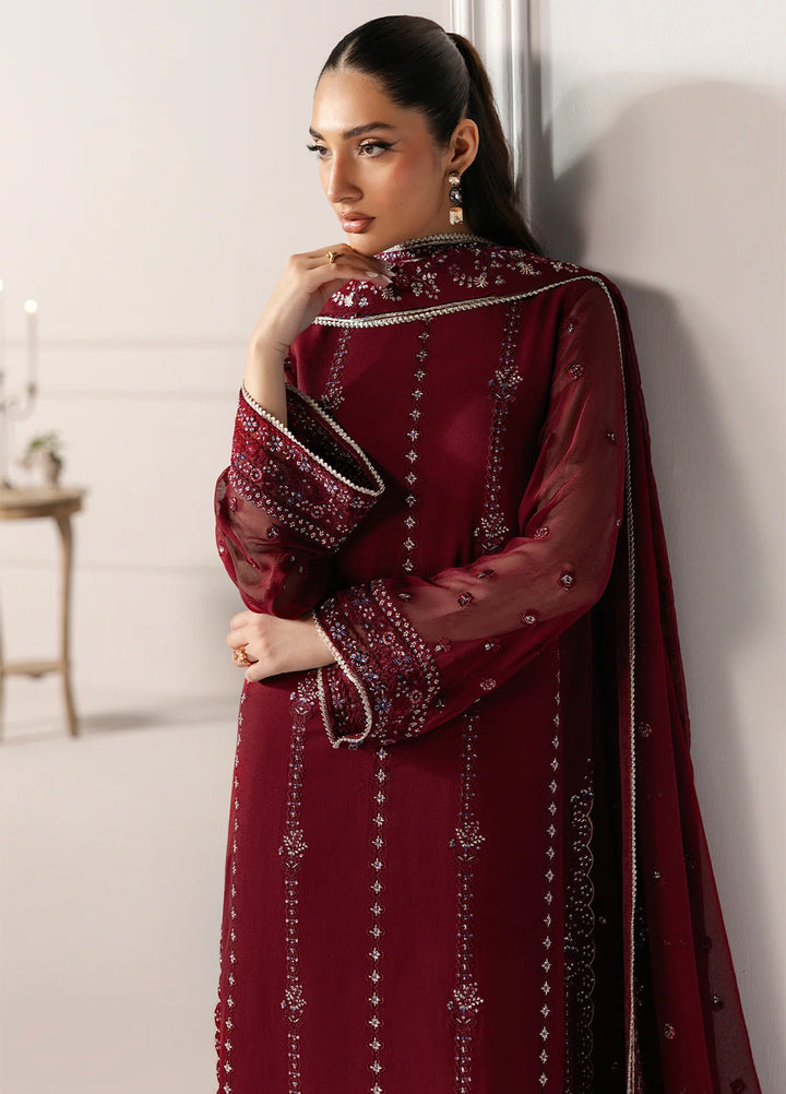Aurelle by Seran Embroidered Suits Unstitched 3 Piece SN25AU Rosaline - Formals Collection