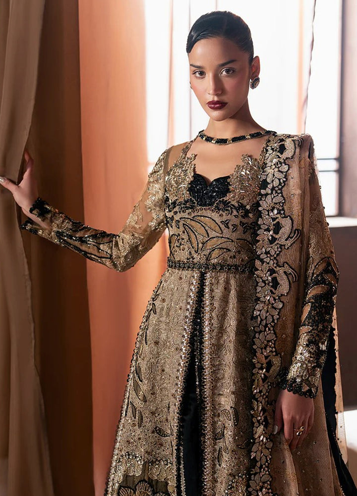 Hayat by Afrozeh Unstitched Organza Embroidered Suits 3 Piece AF25HU AFH-25-02 RAYYAN - Festive Collection