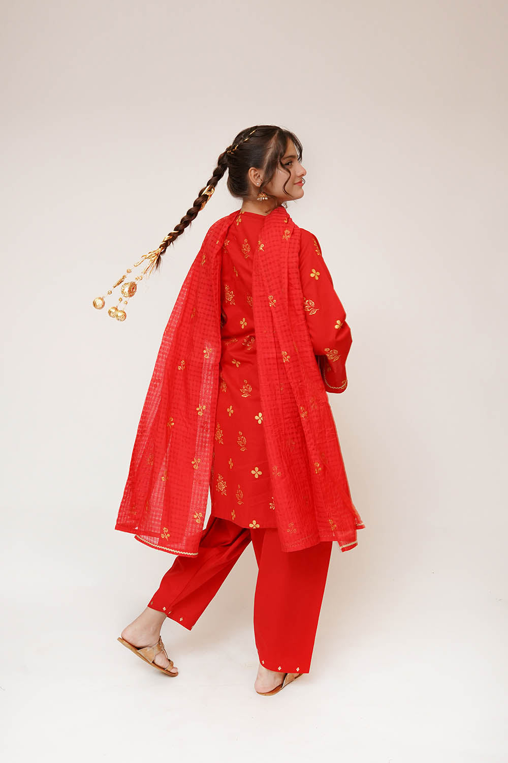 Senorita Girls RTW Printed Cotton 3 Piece Suit GBD-03442 Eid Collection