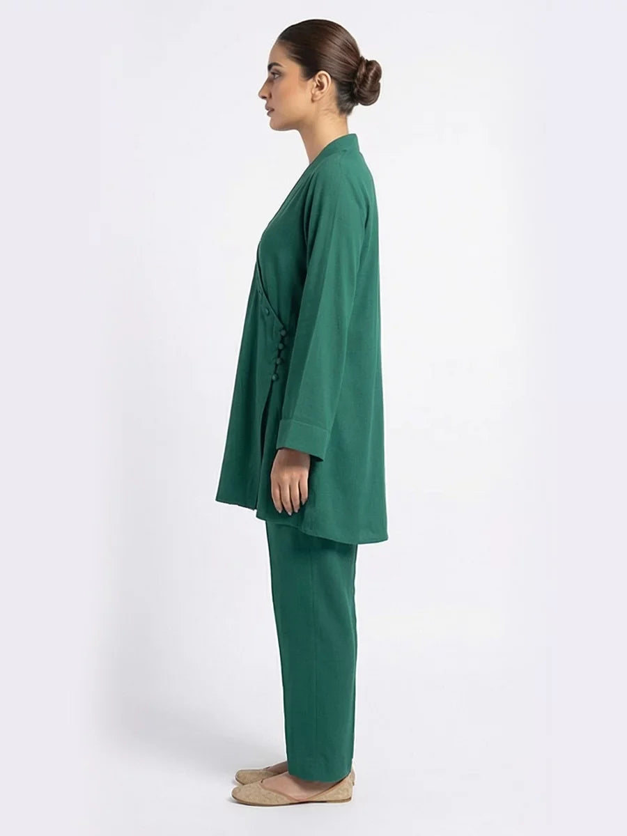 Salitex Women Solids Crepe 2 Piece Suit SS25PBC697 - Summer Collection