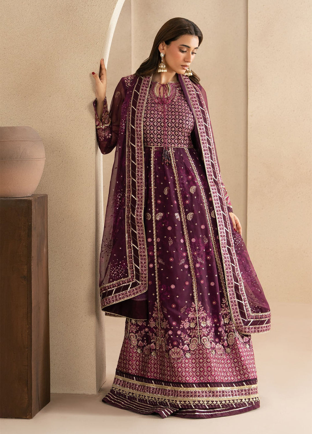 Neoma by Xenia Formals Unstitched Embroidered Chiffon 3 Piece Suit XE26UNF Yawi 01 - Festive Collection