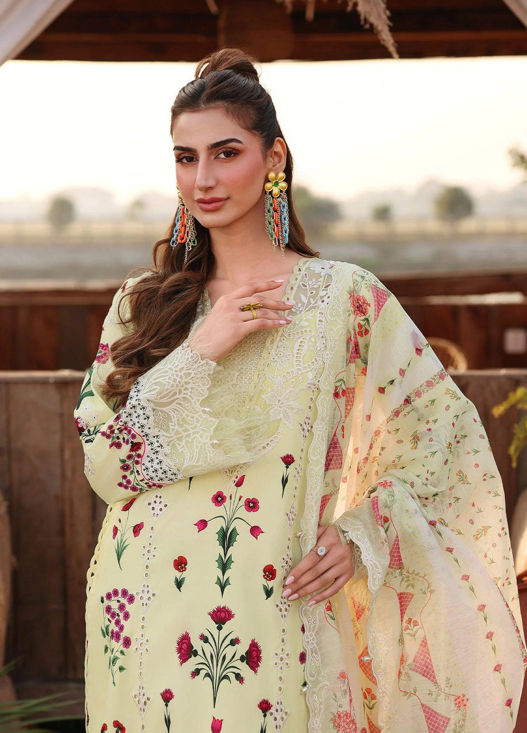 Sardinia Unstitched Embroidered Lawn 3 Piece Suit SRD26ULF D-12 SUNLIT - Festive Collection