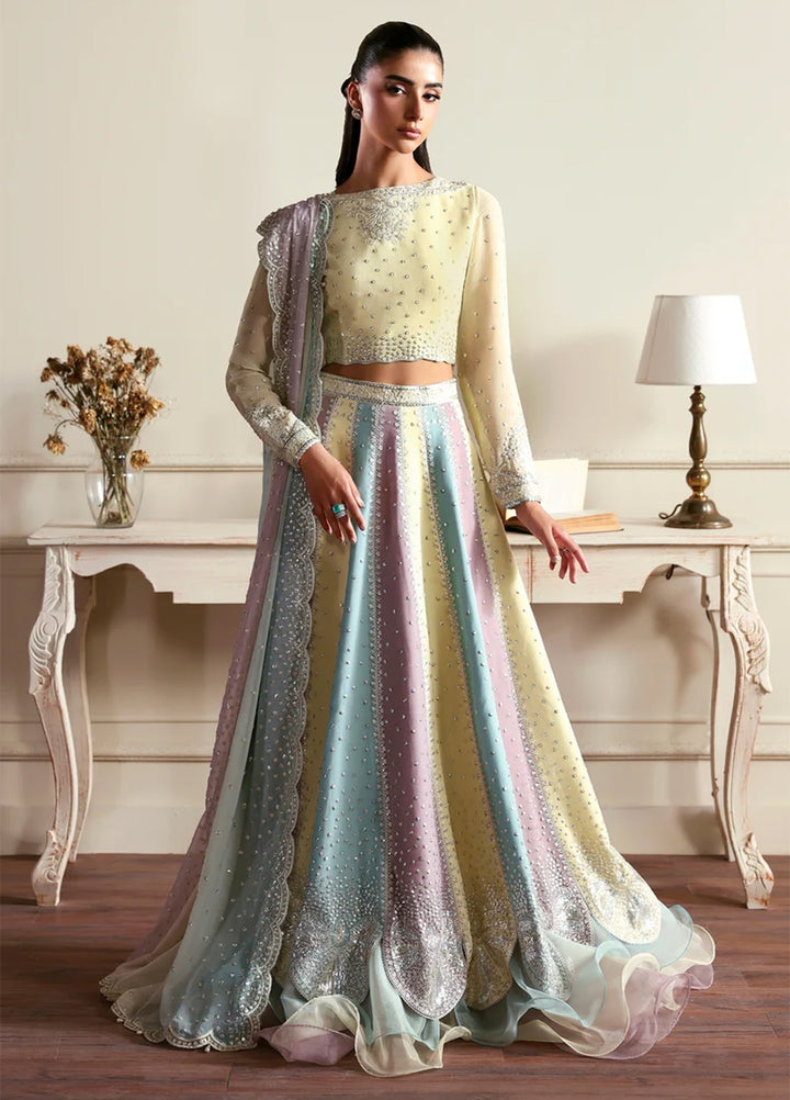 Sirayya by Zarif Unstitched Embroidered Chiffon 3 Piece Suit ZR26US Sonal 01 - Wedding Collection