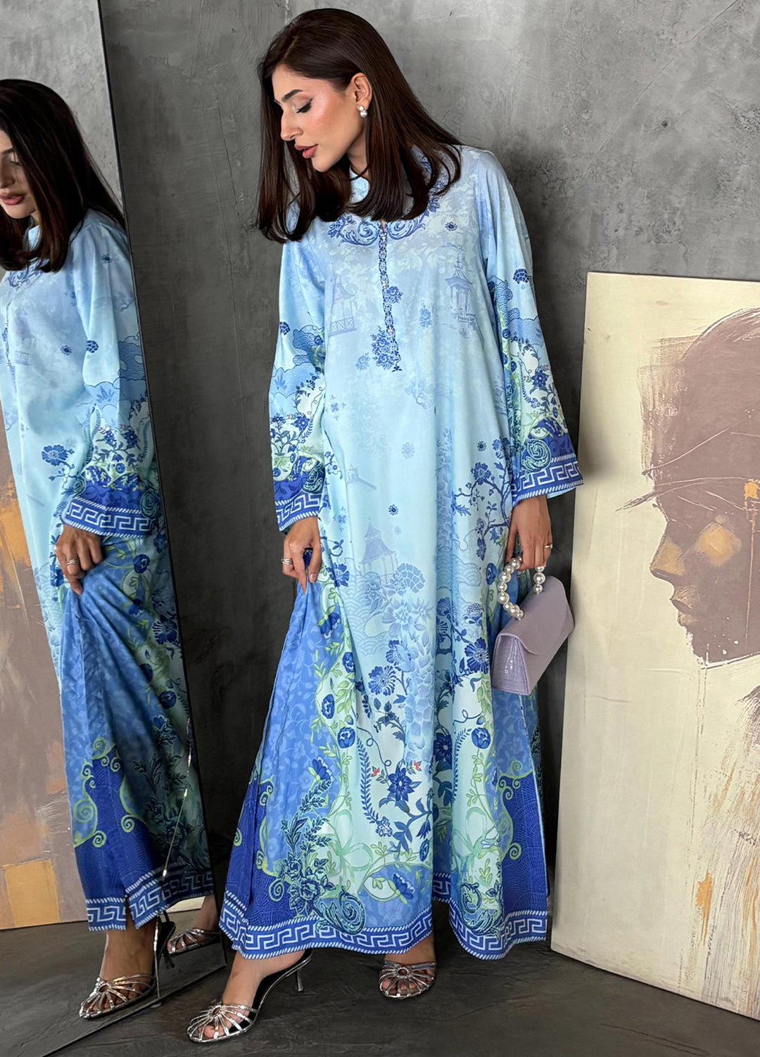Bella Vacanza by Sahane RTW Printed Poly 1 Piece Suit PY7004 Casual Collection