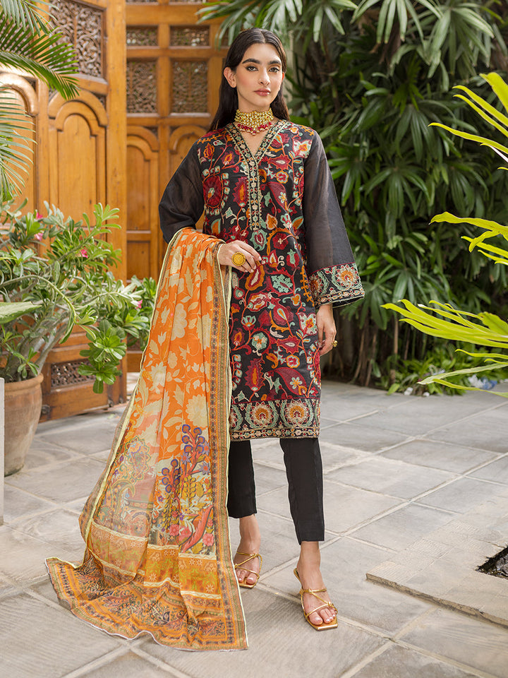 Salitex Women Embroidered Organza 3 Piece Suit WRS3SA24AN24 - Summer Collection