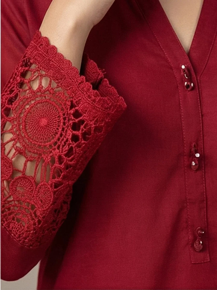 Salitex Women Solids Crepe 2 Piece Suit CPS25LFT027 - Summer Collection