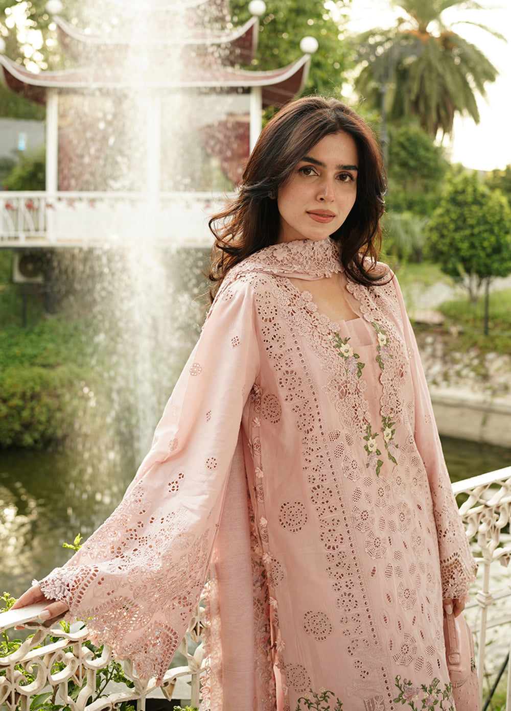 Elaf Premium Unstitched Embroidered Lawn 3 Piece Suit EL26ULF Love Escape ELQ-1B - Festive Collection