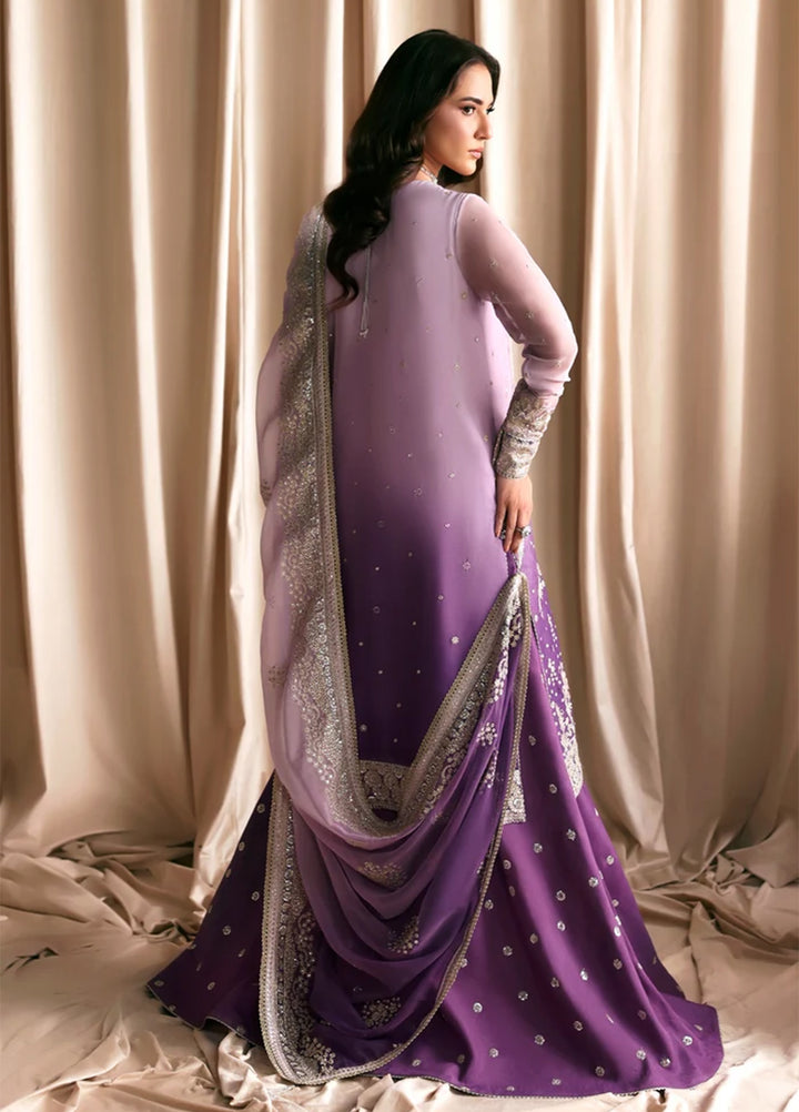 Sirayya by Zarif Unstitched Embroidered Chiffon 3 Piece Suit ZR26US Nigah 02 - Wedding Collection