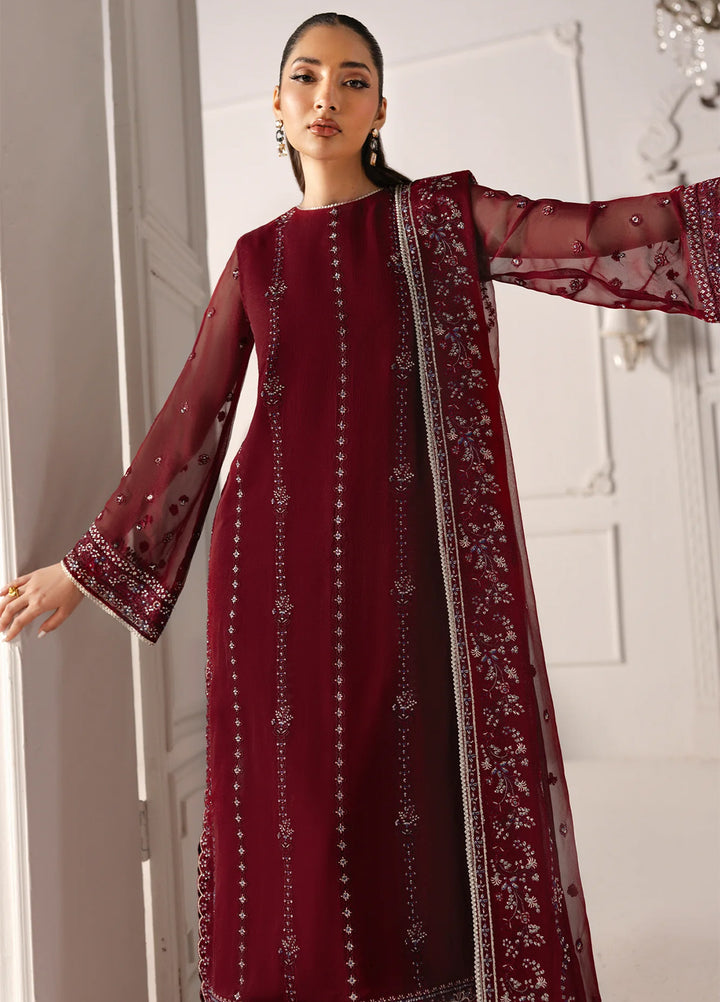 Aurelle by Seran Embroidered Suits Unstitched 3 Piece SN25AU Rosaline - Formals Collection