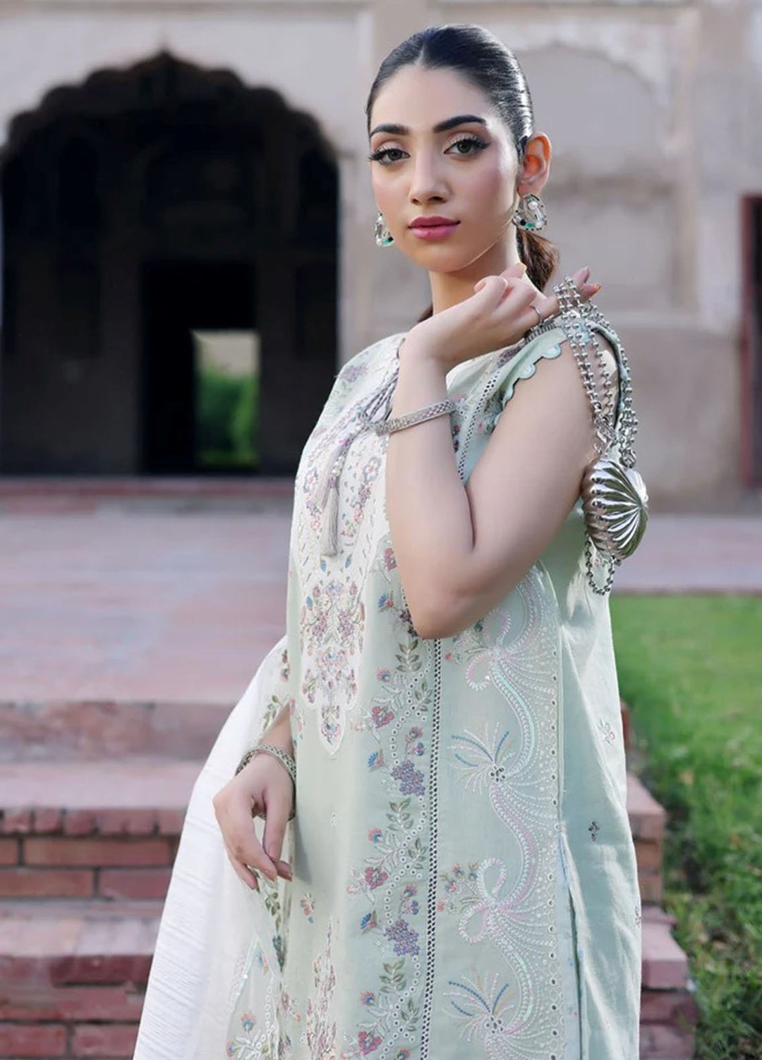 Inara by Javairia Women RTW Embroidered Lawn 3 Piece Suit IN26PJF Kriti - Festive Collection