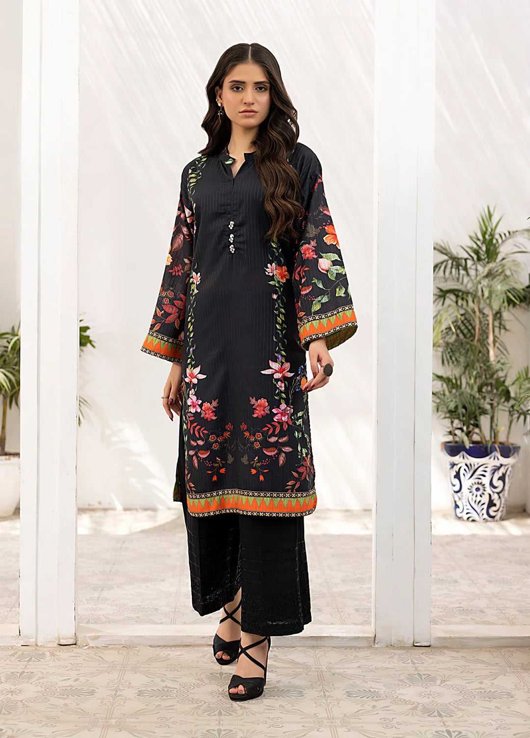 Salitex Women Printed Poly Viscose 1 Piece Shirt WRTKBA24AL106 - Winter Collection