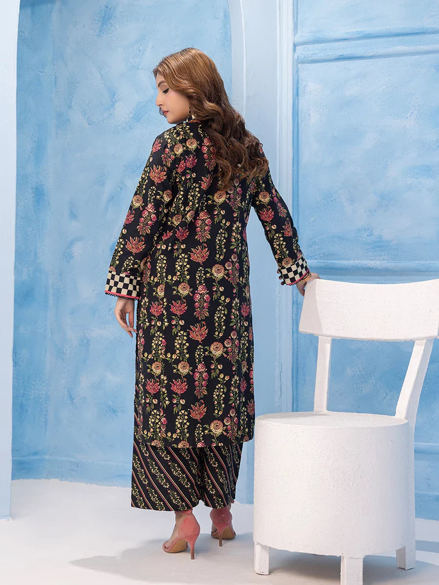 Salitex Women Printed Khaddar 2 Piece Suit SPW2BA24AL091B - Winter Collection