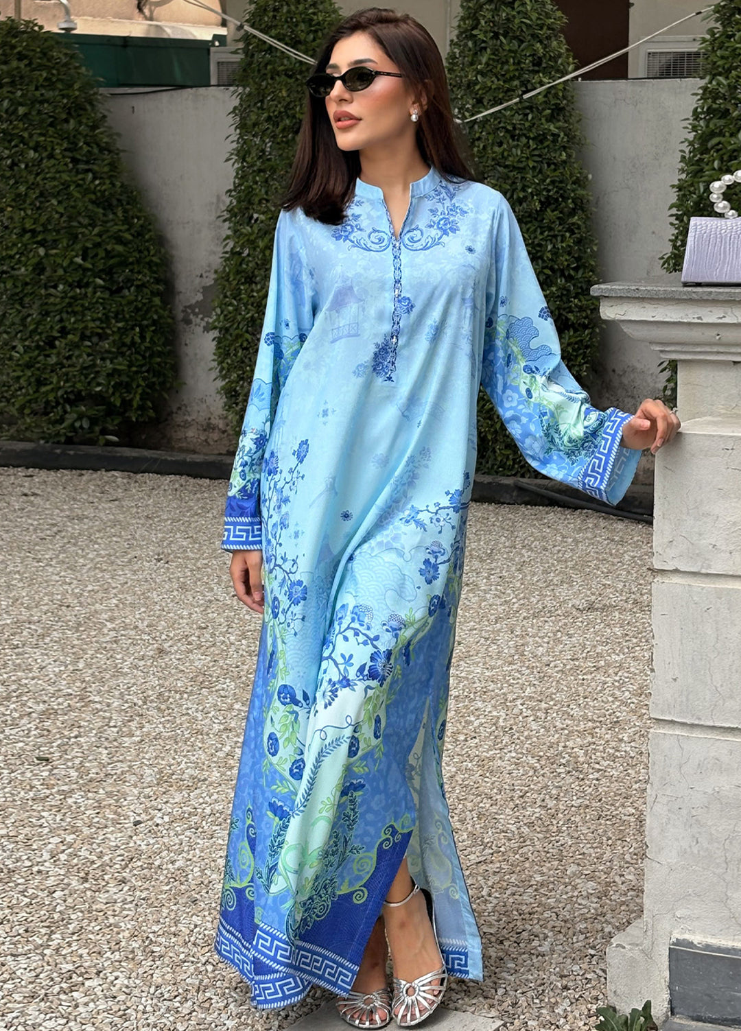Bella Vacanza by Sahane RTW Printed Poly 1 Piece Suit PY7004 Casual Collection