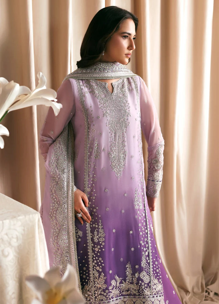 Sirayya by Zarif Unstitched Embroidered Chiffon 3 Piece Suit ZR26US Nigah 02 - Wedding Collection