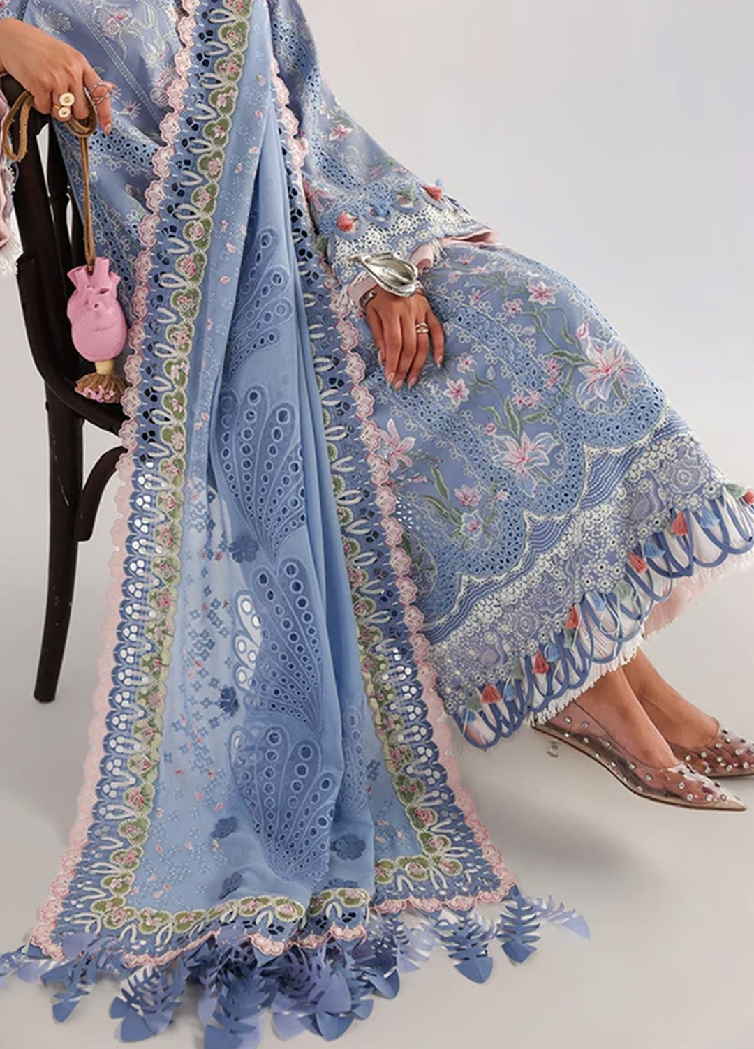 Suffuse Unstitched Embroidered Lawn 3 Piece Suit SSY26ULE Elani - Eid Collection