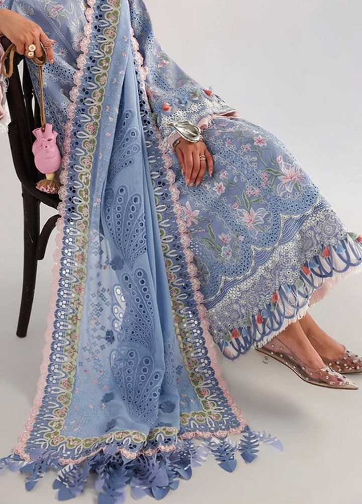 Suffuse Unstitched Embroidered Lawn 3 Piece Suit SSY26ULE Elani - Eid Collection