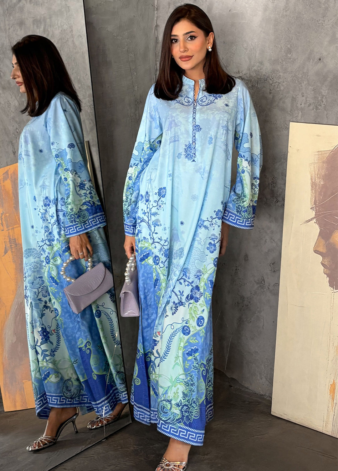 Bella Vacanza by Sahane RTW Printed Poly 1 Piece Suit PY7004 Casual Collection