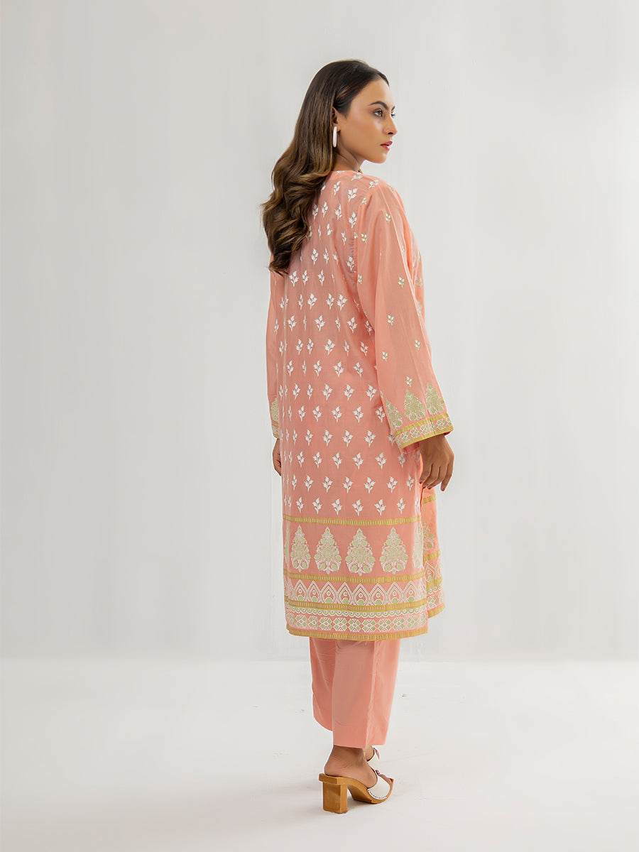 Salitex Women Printed Cambric 2 Piece Suit CPS24LFT009 - Winter Collection