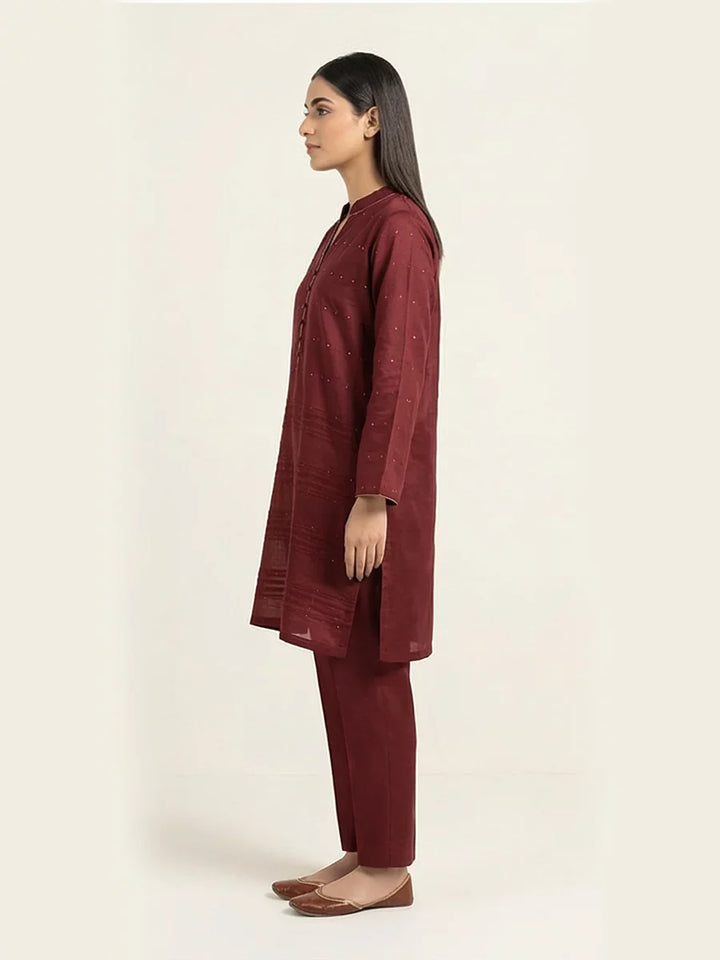 Salitex Women Printed Dyed 2 Piece Suit CPS24LFT0016 - Summer Collection