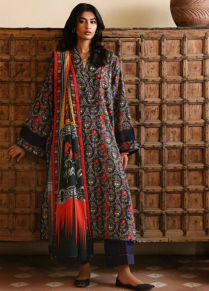 Amaya by Zaha Unstitched Printed Lawn 3 Piece Suit ZK26UAL Veda APL26-08 - Casual Collection