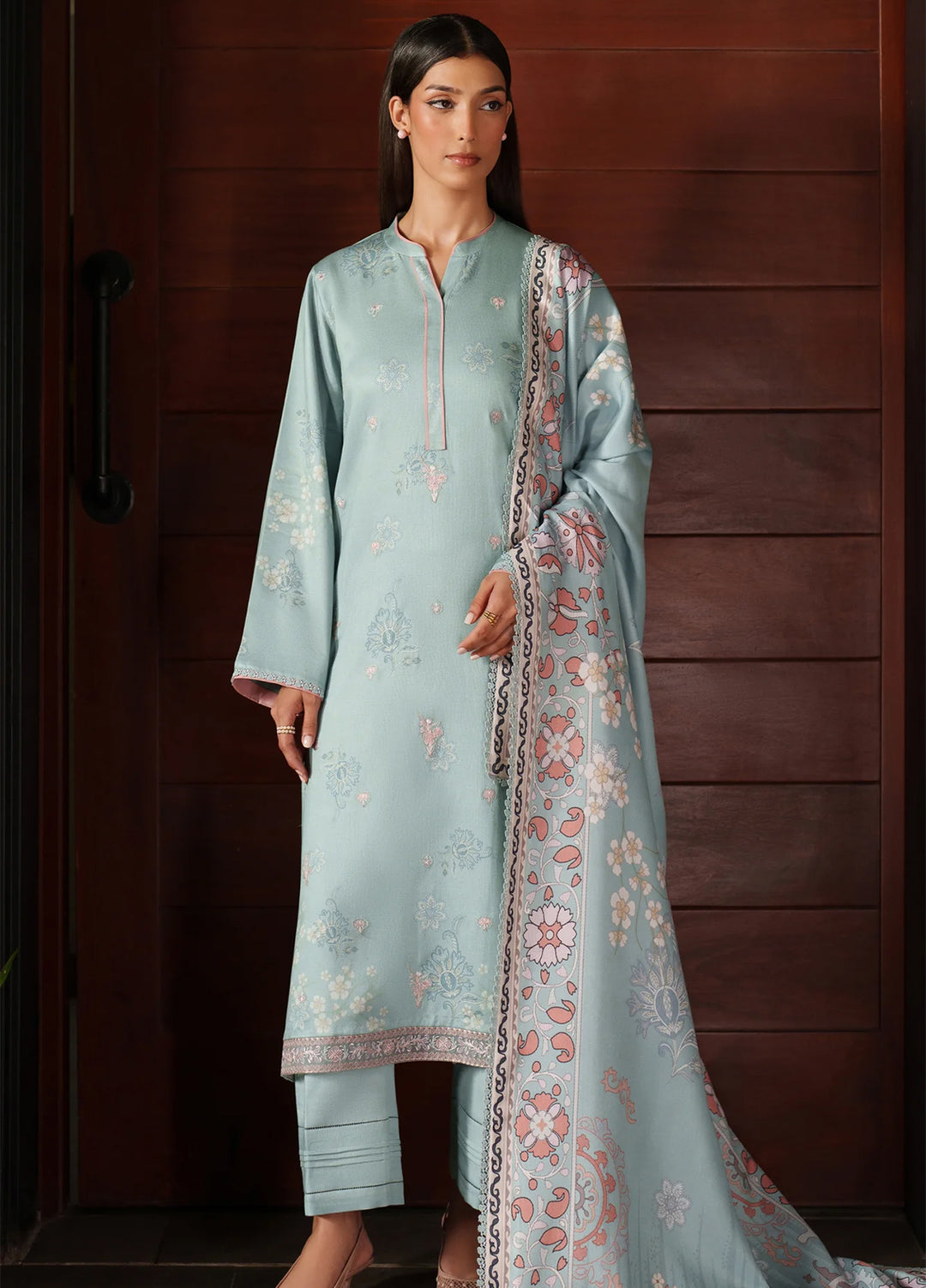 Bellini by Seran Unstitched Winter Cotail Embroidered Suits 3 Piece SN25BW Merene - Winter Collection