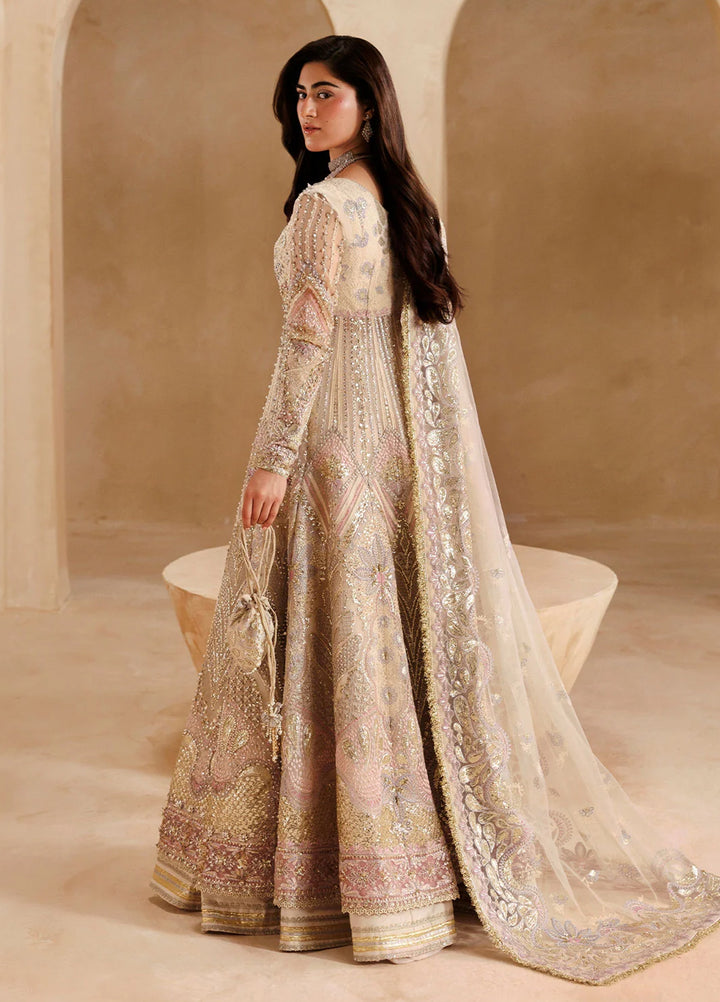 Sardinia Brides Unstitched Hand work Organza 3 Piece Suit SR26UB Sabrinia 1802 - Wedding Collection