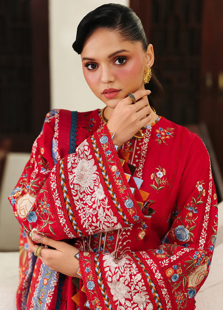 Lumina by Bin Ilyas Unstitched Embroidered Lawn 3 Piece Suit BI26UL L7 3B - Summer Collection