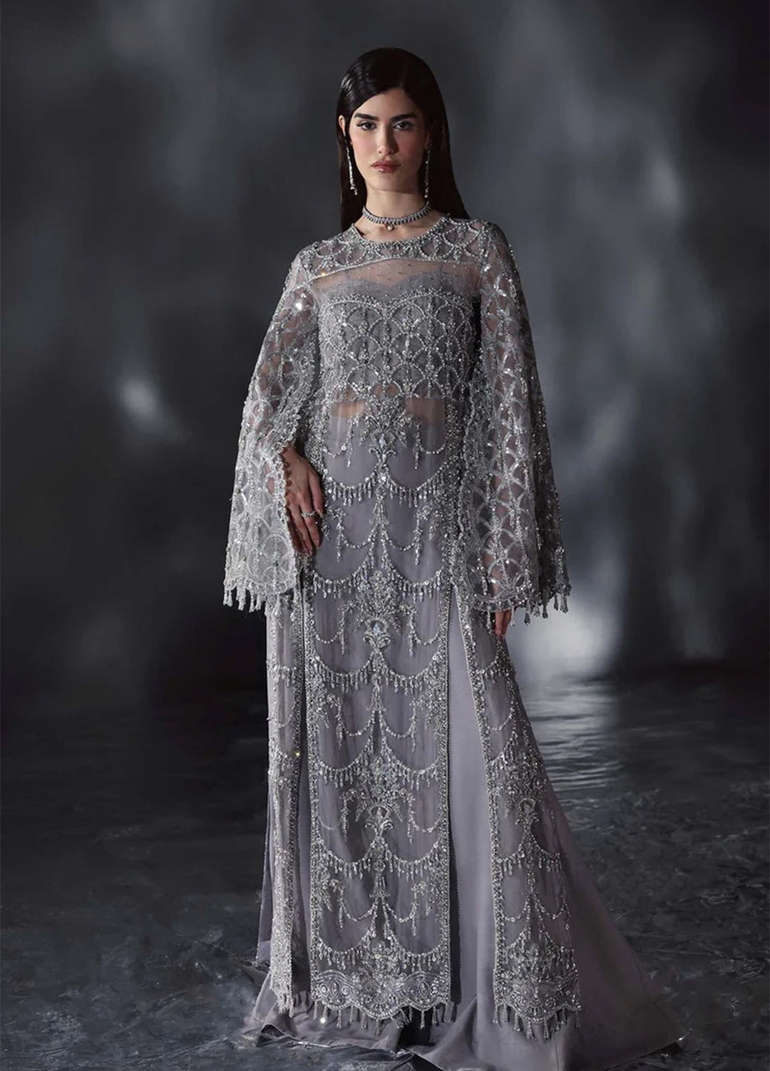 Chateau DE Lumiere by Enzo RTW Hand work Organza 3 Piece Suit RAFFINEE Wedding Collection