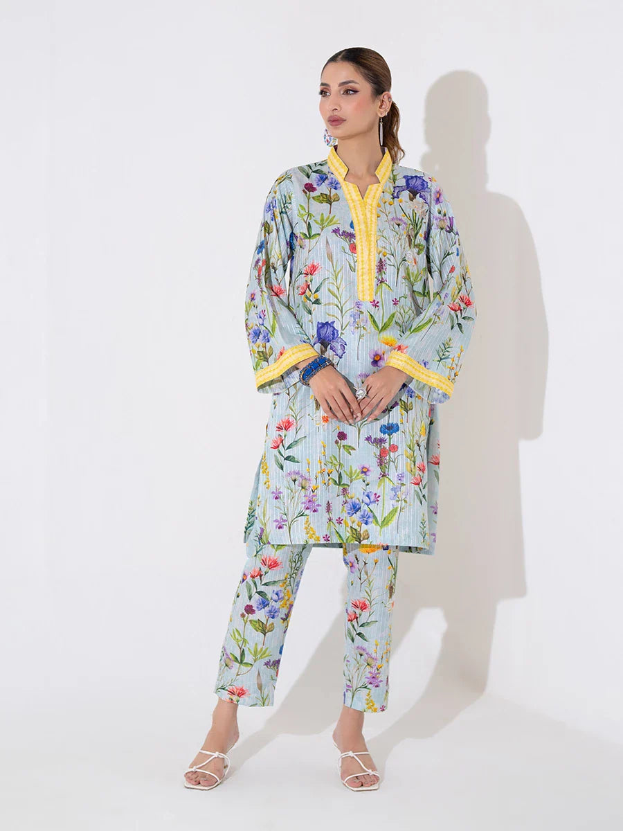 Salitex Women Printed Cambric 2 Piece Suit WRTKBA24AL159 - Summer Collection
