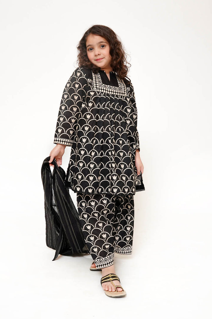 Senorita Kids RTW Printed Lawn Cotton 3 Piece Suit KAD-03497 Eid Collection