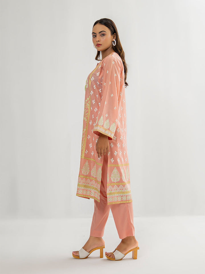 Salitex Women Printed Cambric 2 Piece Suit CPS24LFT009 - Winter Collection