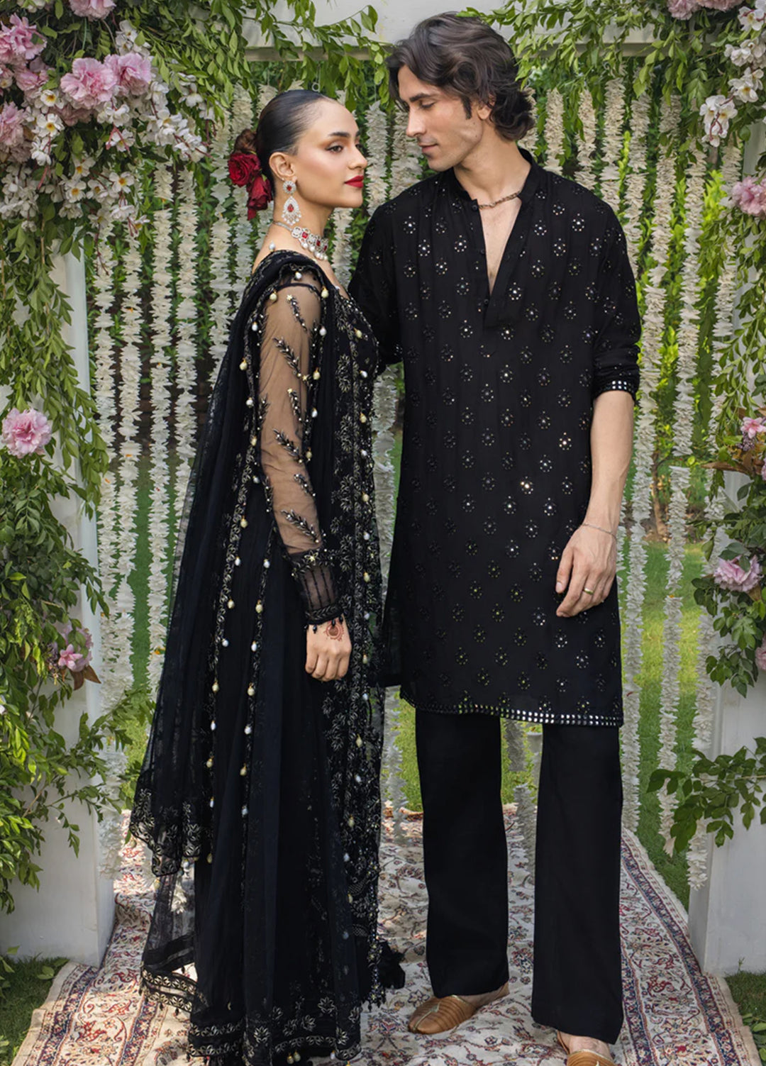 Rang Rasiya Embroidered Cotton Net Suits Unstitched 3 Piece RR25WF D-05 Natasha - Wedding Collections