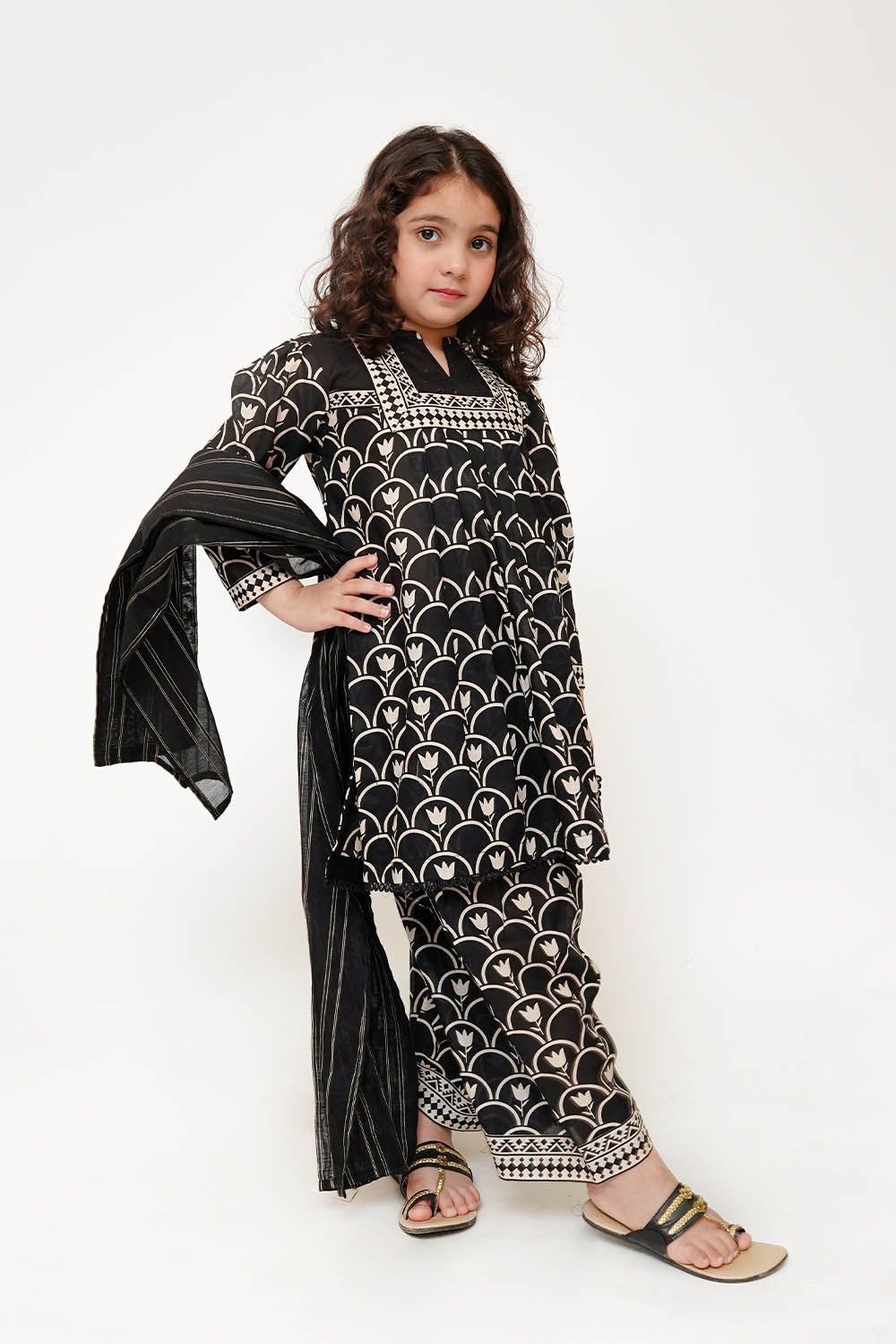 Senorita Kids RTW Printed Lawn Cotton 3 Piece Suit KAD-03497 Eid Collection