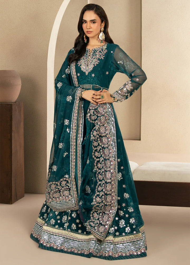 Neoma by Xenia Formals Unstitched Embroidered Chiffon 3 Piece Suit XE26UNF Tiva 02 - Festive Collection